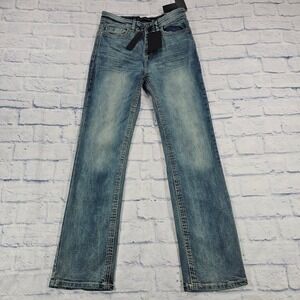 Nick Danger Bootcut Jeans Mens 32x32 Vintage Blue Contrast Stitch